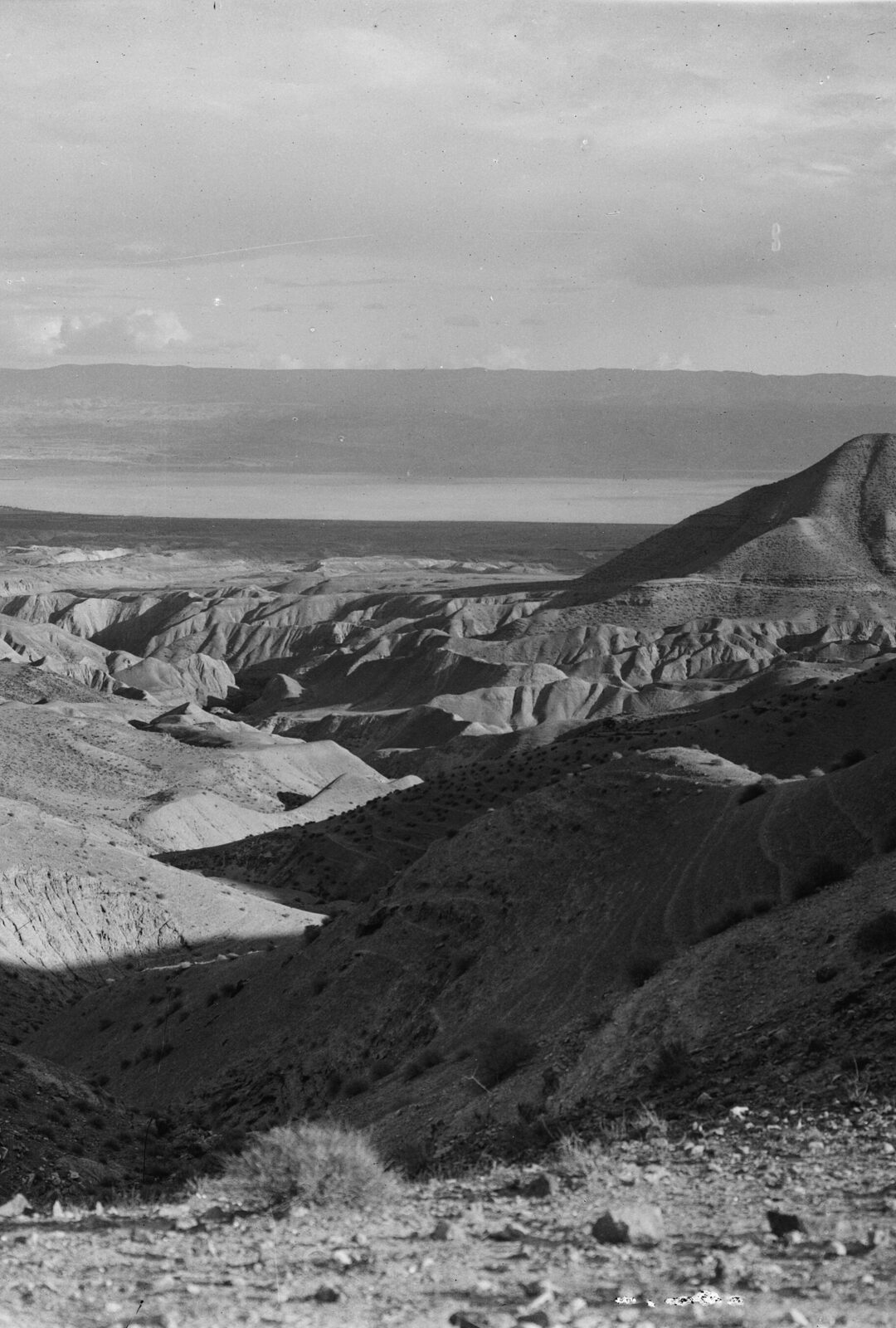 The Judean wilderness descending toward the Dead Sea